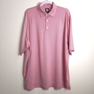 FOOTJOY Micro Stripes Pink‎ Golf Polo XL